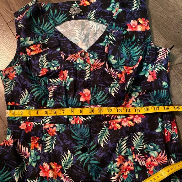 Hearts & Roses dress wiggle shift dress vintage inspired London UK - Picture 13 of 15